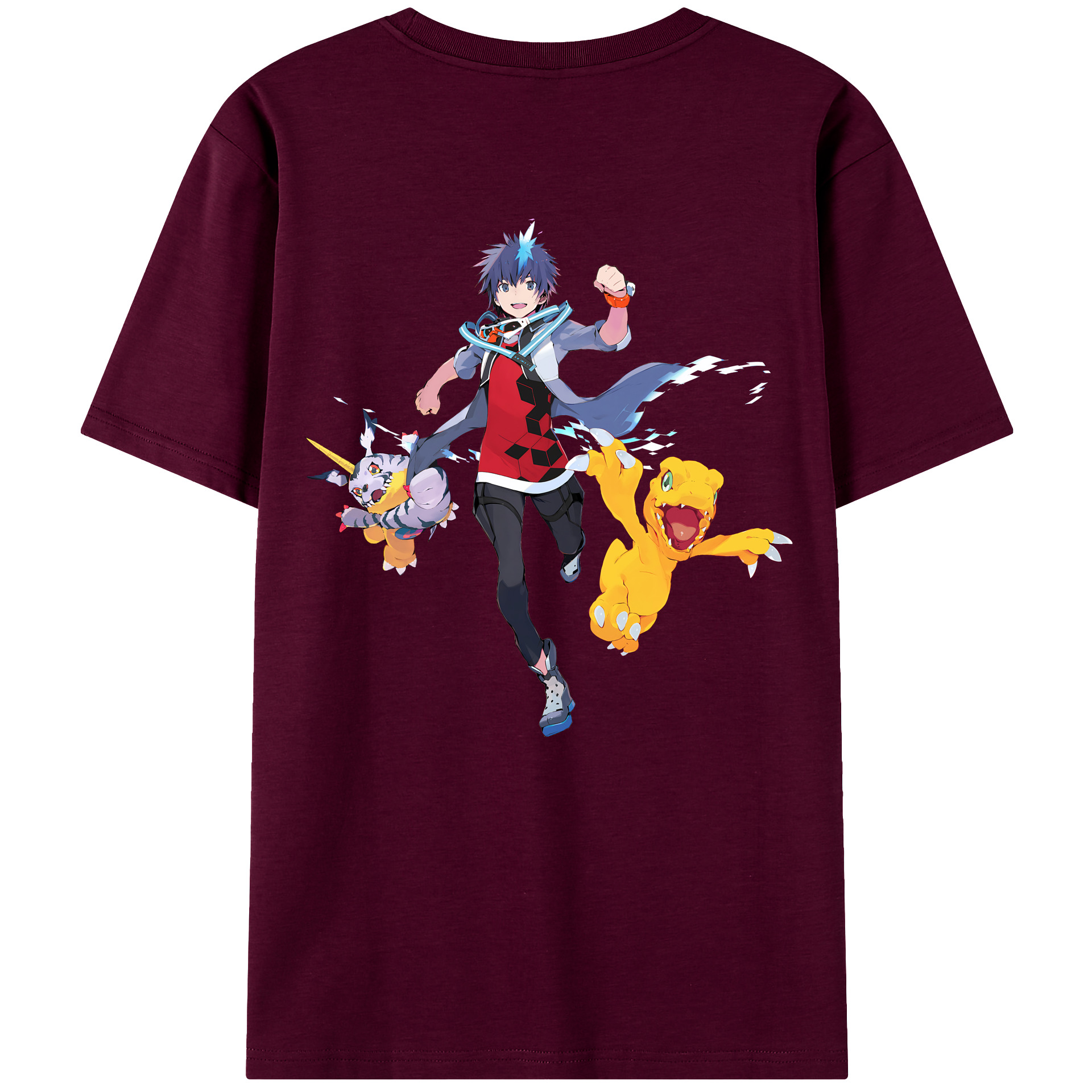 （画像用） Digimon デジタルモンスター/デジモン レディース半袖Tシャツ(バックプリント)
